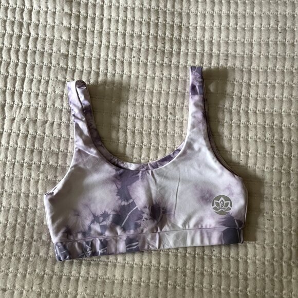 Yoga Society Tie Die Lilac Sports Bra - Picture 2 of 2